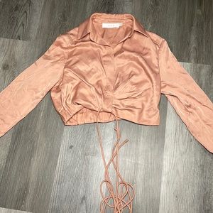 Silky Rose Gold, Crop Top